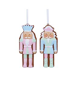 Gisela Graham Pastel Nutcracker Gingerbread x2